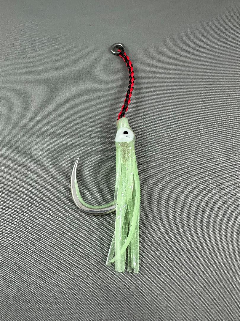 RH14 Lethal Weapon rig hook with glow hoochy 4/0 2-Pack